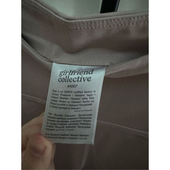 Girlfriend Collective Pink Matcha Compressive High Rise Leggings Womens Small - Picture 4 of 4